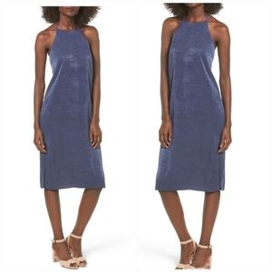 High Neck black slip dress by Soprano